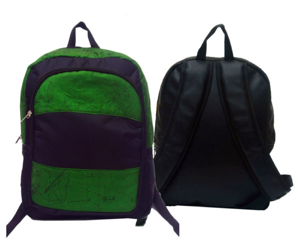 Ankara Backpack | Green Fabric