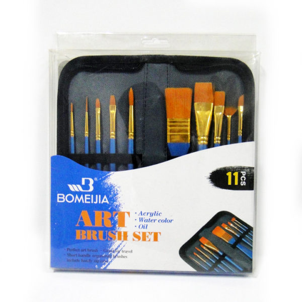 Bomeijia Zipped Case Paintbrush Set