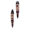 Decorative Brown African Wall Mask Set