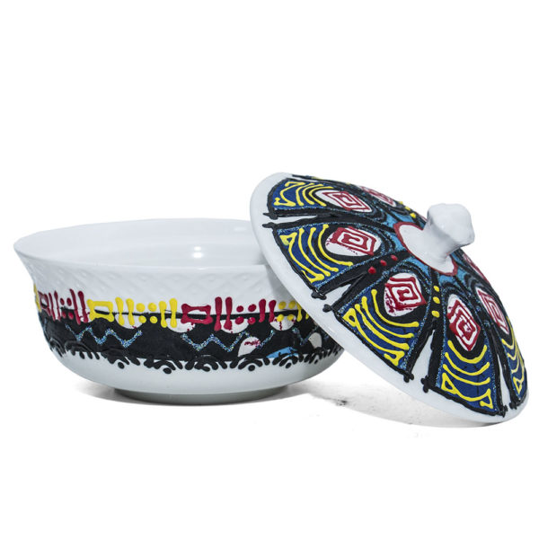 African Handcrafted Abstract Soup Bowl