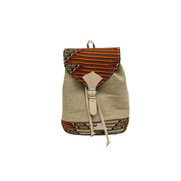 Ladies Jutte Back Pouch with Ankara