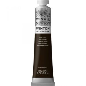 Winsor and Newton Winton Oil Color- Ivory Black