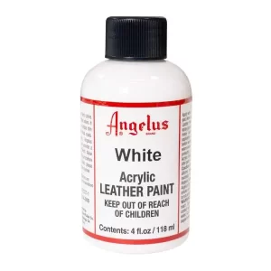 118ml Angelus Acrylic Leather Paint | White