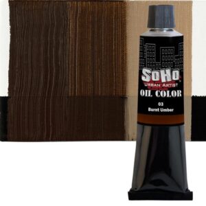Soho 170ml Urban Artist Oil Color- Burnt Umber