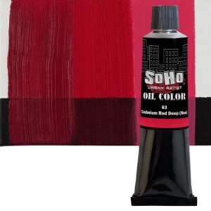 Soho 170ml Urban Artist Oil Color- Cadmium Red Deep Hue