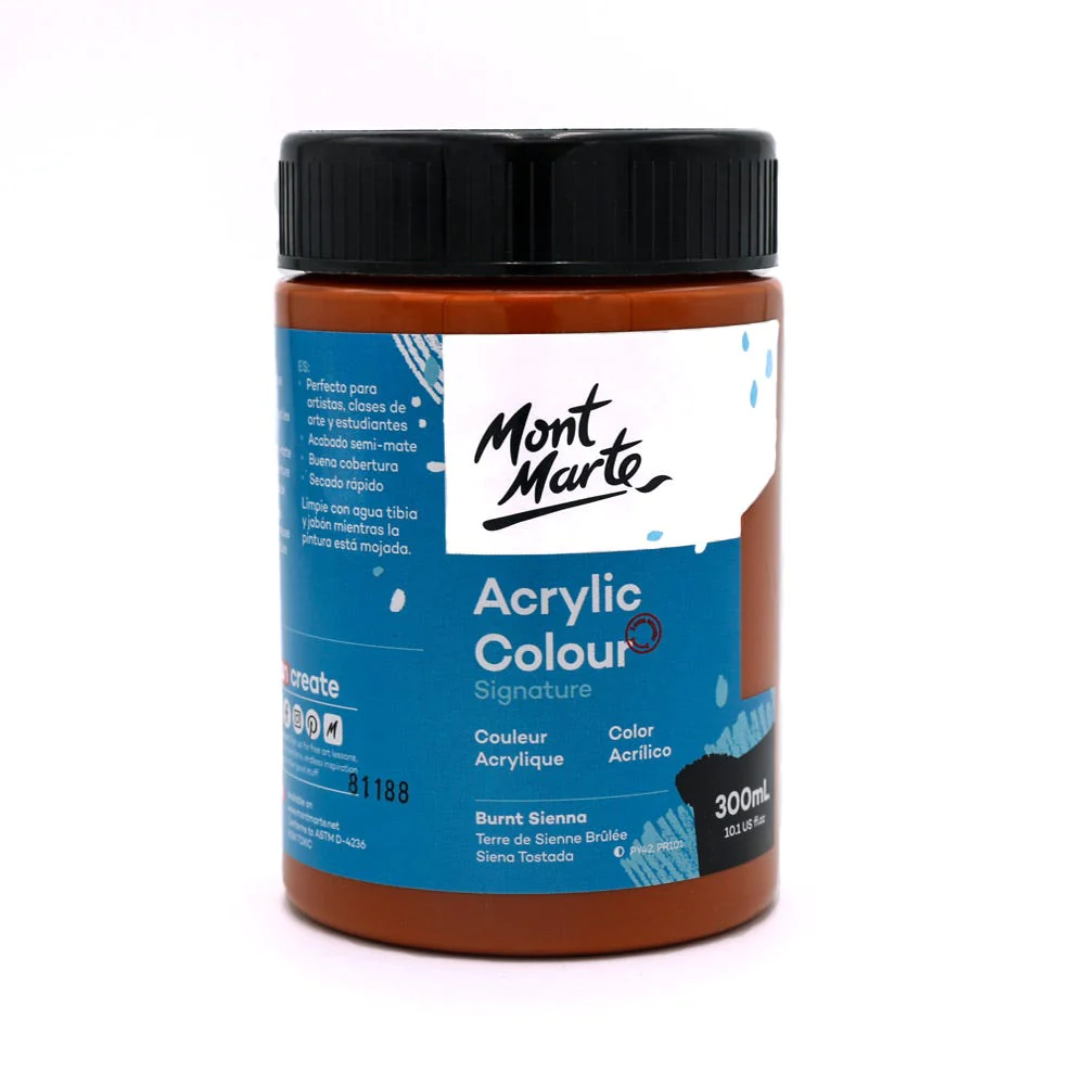 Mont Marte Acrylic Color- Burnt Sienna